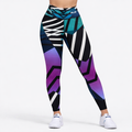 Leggings Suplex Diseño Geométrico Multicolor | Alesportt